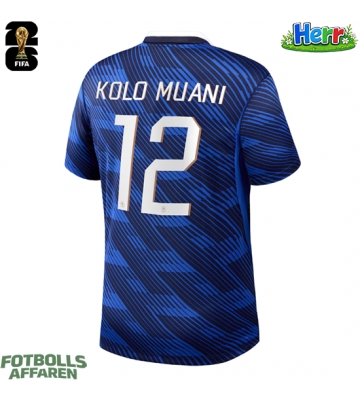 Frankrike Randal Kolo Muani #12 Hemmatröja VM 2026 Kortärmad